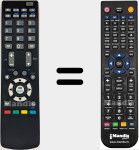 Replacement remote control for RC1059 (30067042)