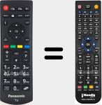 Replacement remote control for RCA39126 (30092556)