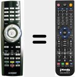 Replacement remote control for 40019619