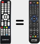 Replacement remote control for 65LUA58L