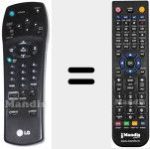 Replacement remote control for 6711R1P019B