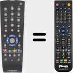 Replacement remote control for TP 170 C (720117138500)
