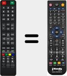 Replacement remote control for 845CX510T1704730H