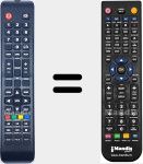 Replacement remote control for 22Z6000