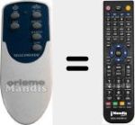 Replacement remote control for AA2