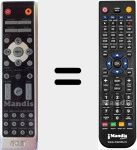 Replacement remote control for 25.J540H.001