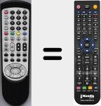 Replacement remote control for RCNLC32PW