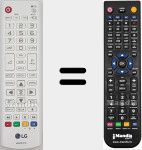 Replacement remote control for AKB73975712