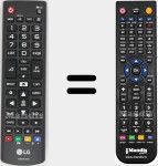 Replacement remote control for AKB74915346