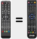 Replacement remote control for ALED2404T