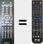 Replacement remote control for BDMH752