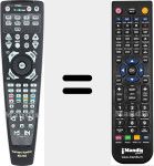 Replacement remote control for AVR 2000