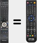 Replacement remote control for AXD1564
