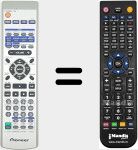Replacement remote control for AXD7337