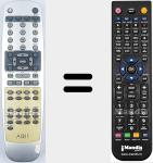 Replacement remote control for Airis004