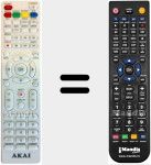 Replacement remote control for AKA008
