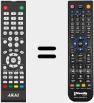 Replacement remote control for ATE48B4544K