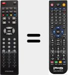 Replacement remote control for ANS001