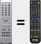 Replacement remote control for C4A187F (ZR4187)