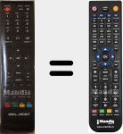 Replacement remote control for BSV2483