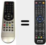 Replacement remote control for RCH 5 J 52 (XLX187R)