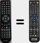 Replacement remote control for BG0024LEDHD