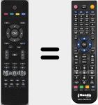 Replacement remote control for RC1205 (20424111)