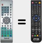 Replacement remote control for CI815TDT