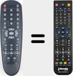 Replacement remote control for CTS