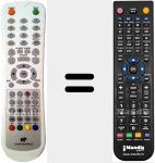 Replacement remote control for CETVLCD156SDB2