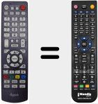 Replacement remote control for REMCON1167