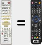 Replacement remote control for DRH-5400X