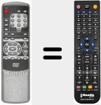 Replacement remote control for REMCON381