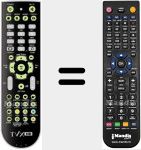Replacement remote control for TVIXHDM6600N