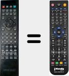 Replacement remote control for SoWorldTv