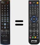 Replacement remote control for RC1143 (307010067008D)