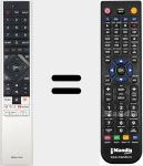 Replacement remote control for ERF6Q64H