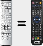 Replacement remote control for EUR7721X20