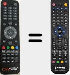 Replacement remote control for EUR001