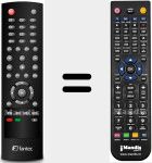 Replacement remote control for Fantec002