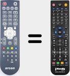 Replacement remote control for FBTITAN1010
