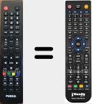 Replacement remote control for 65ELU600T