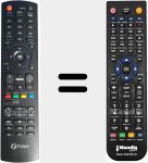 Replacement remote control for NH201RD