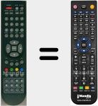 Replacement remote control for RCGU37FHD1080