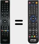 Replacement remote control for RC4848 (23290841)