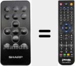 Replacement remote control for HT-SBW160-1