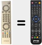 Replacement remote control for RC 1546 (VS20183915)