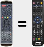 Replacement remote control for IR 19LC179DVD