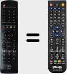 Replacement remote control for i-LED 32 (iled32SGB04)