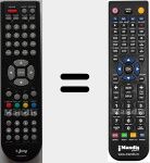 Replacement remote control for ILED22SPB20